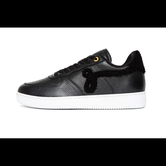 John Geiger Black Pebble Leather Sneaker sz 7.5 - Picture 2 of 14